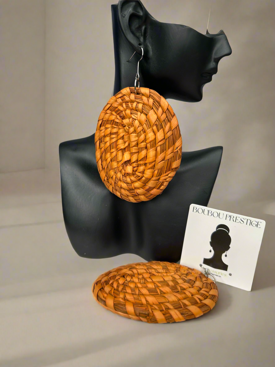 Raffia earrings