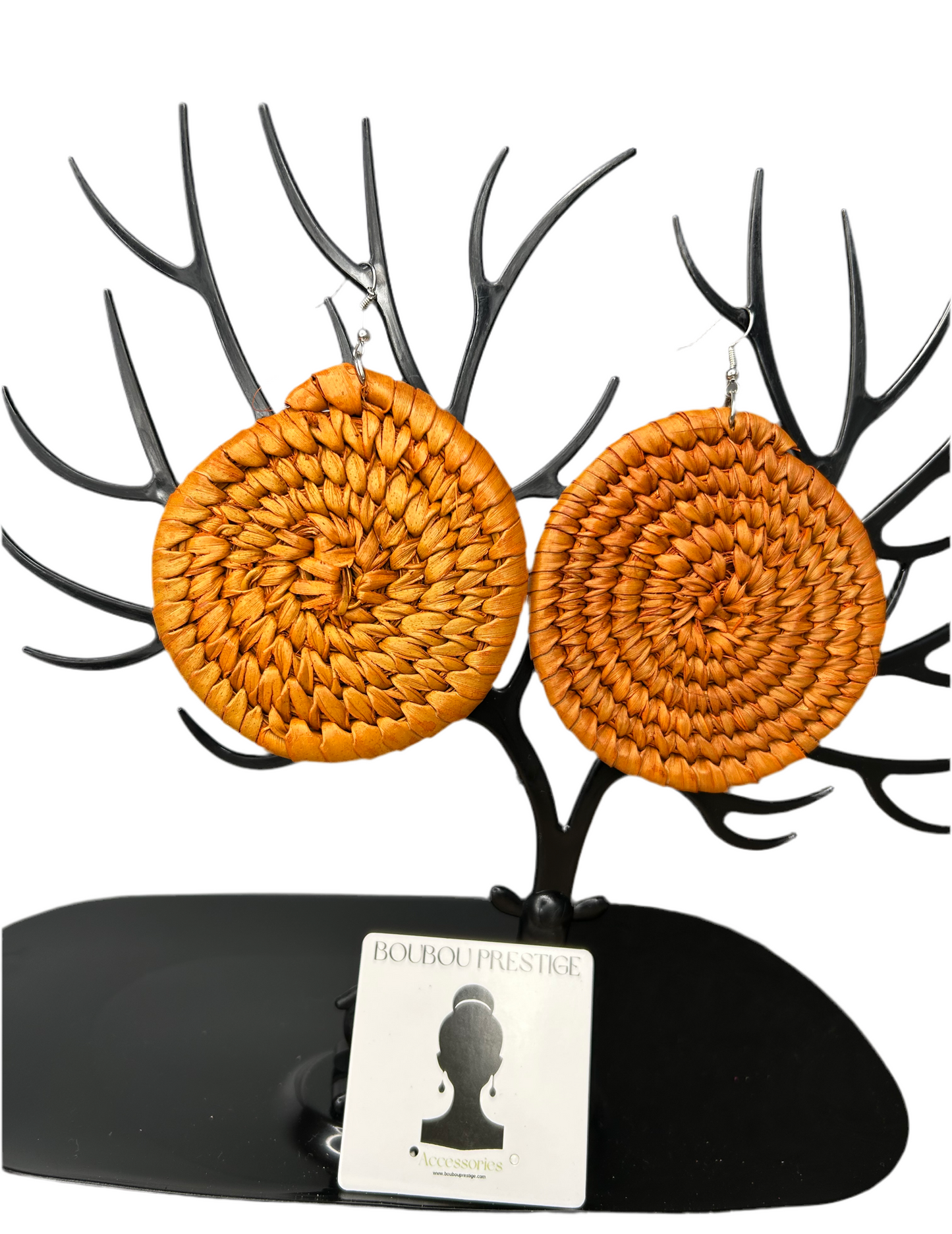 Raffia earrings