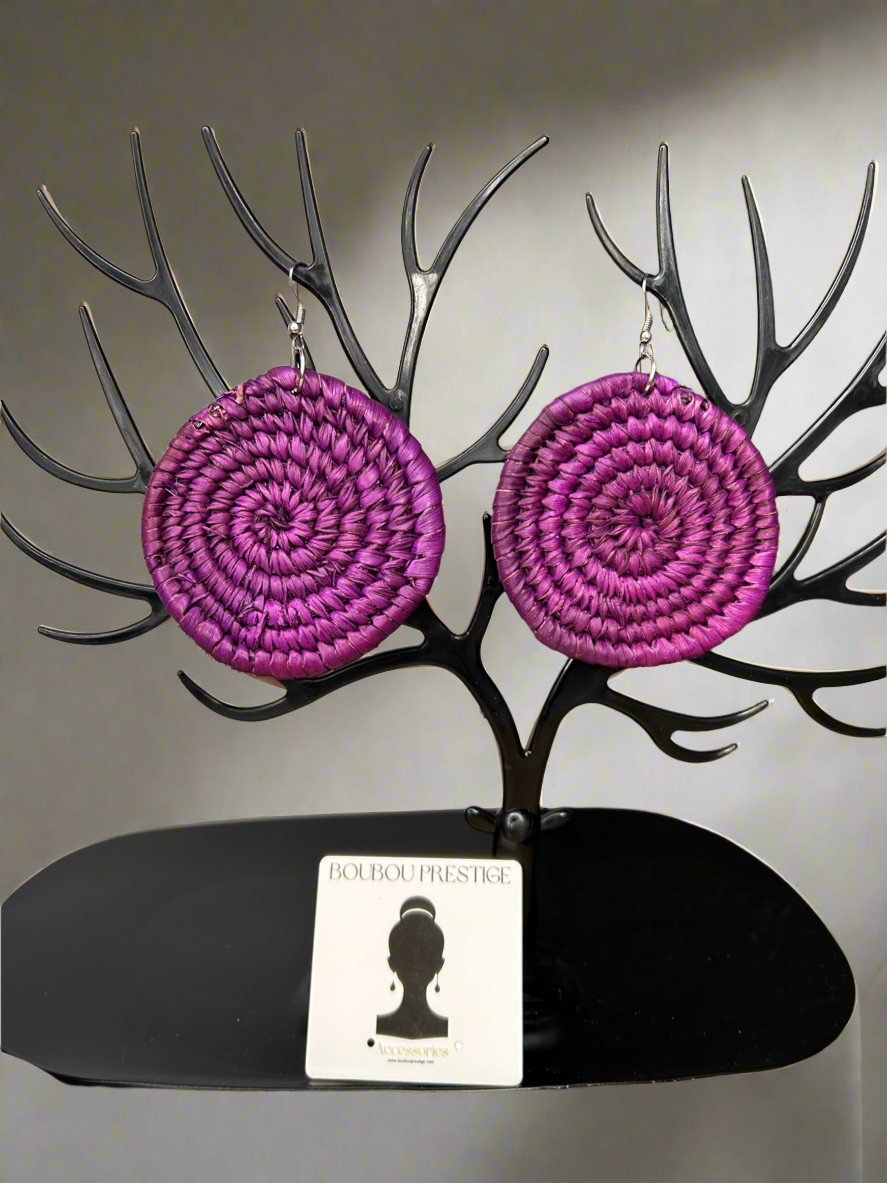 Raffia earrings