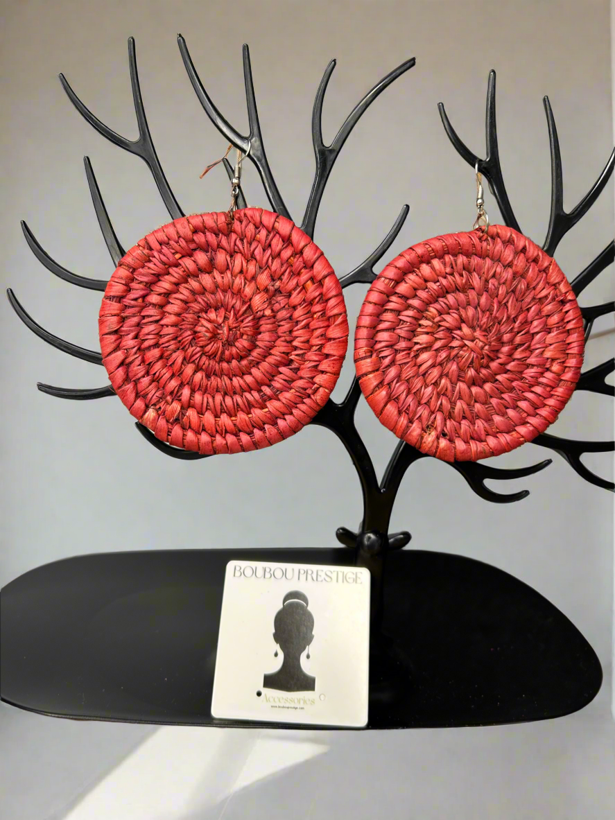 Raffia earrings